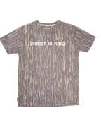 Camo Christ Is King Tee
