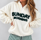 Sunday Morning Half-Zip Pullover Sweatshirt