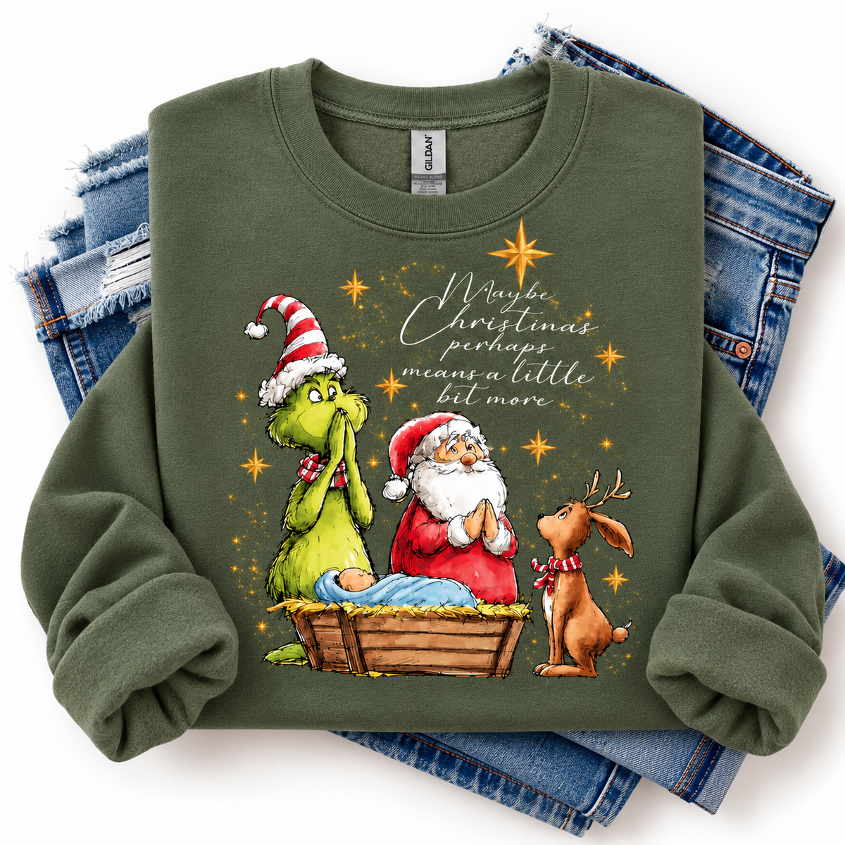 Maybe Christmas Perhaps Means a Little Bit More Crewneck