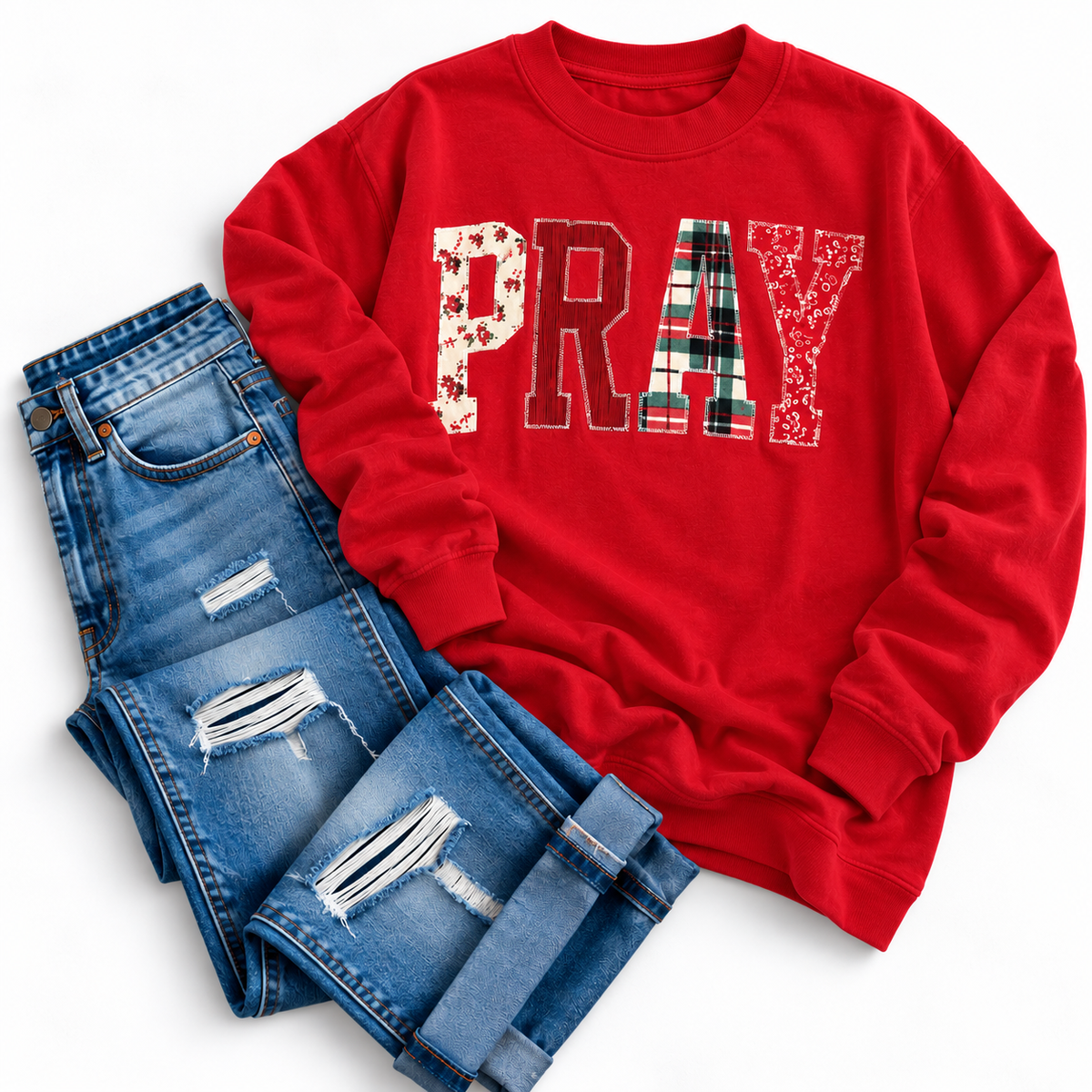 PRAY Embroidered Sweatshirt